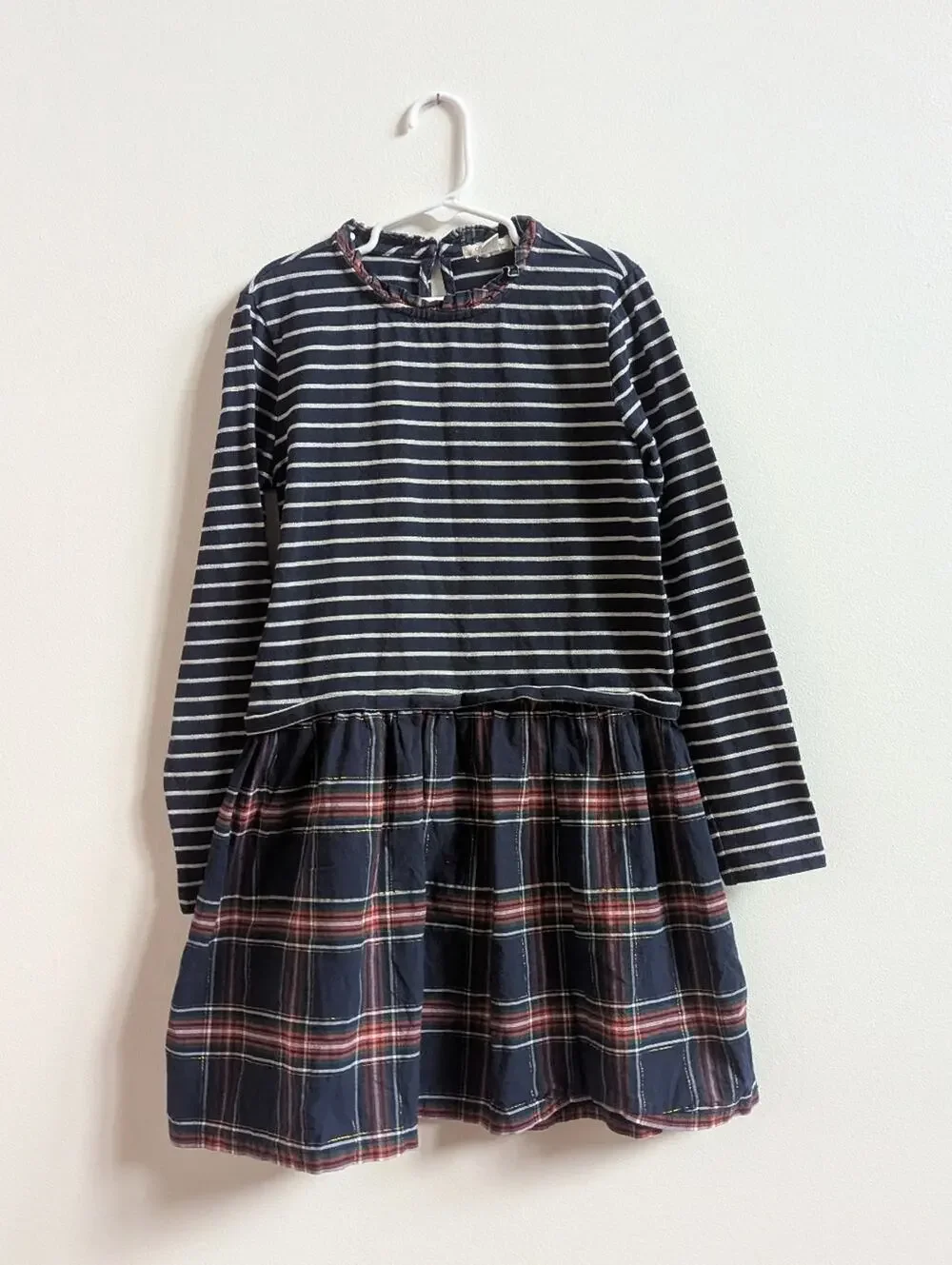 crewcuts holiday dress | Dresses | Crewcuts 89 Navy Stripe Plaid Plaid dress